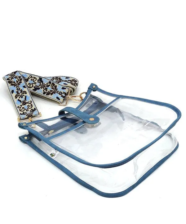 See Thru Guitar Strap Hobo Crossbody Bag