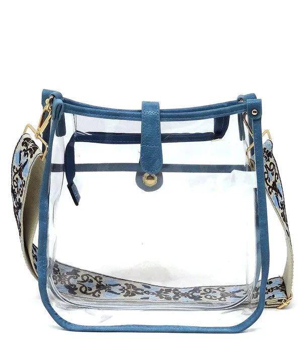 See Thru Guitar Strap Hobo Crossbody Bag