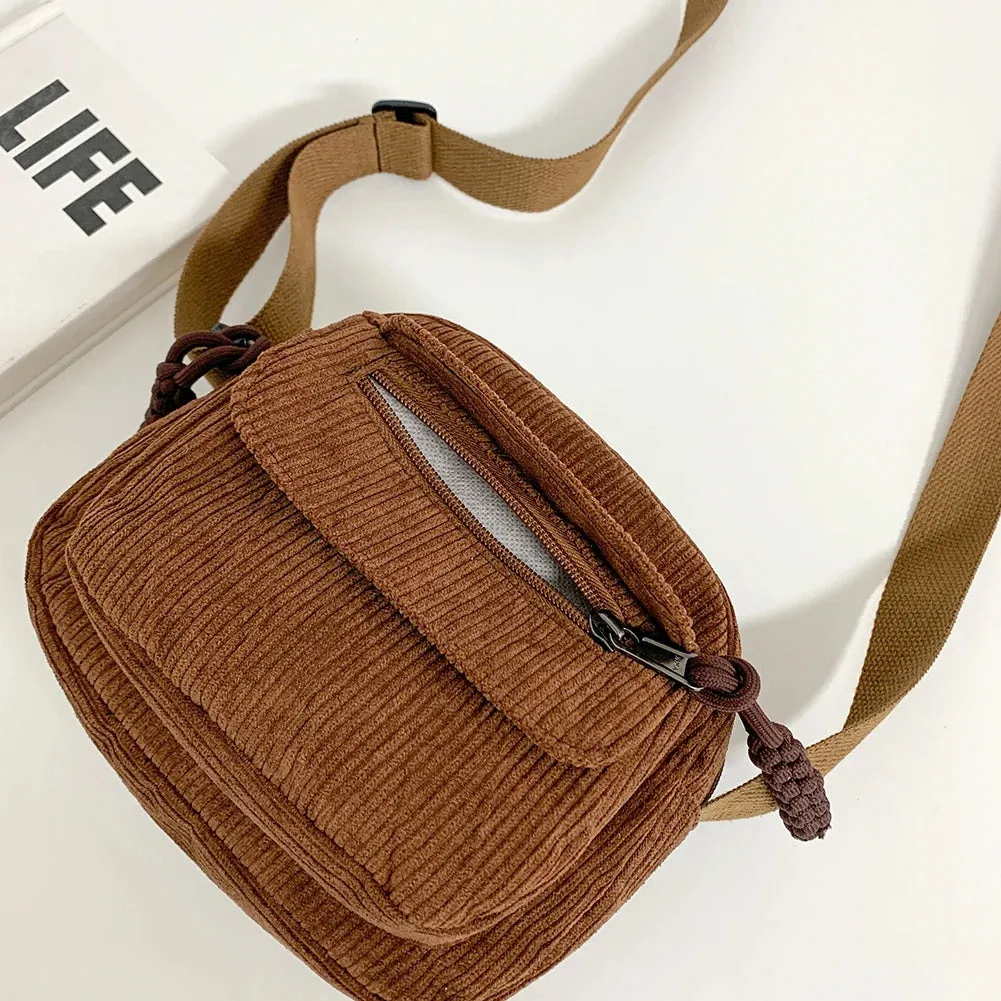 Small Corduroy Shoulder Bag