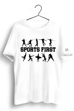 Sports First Graphic Printed Tshirt