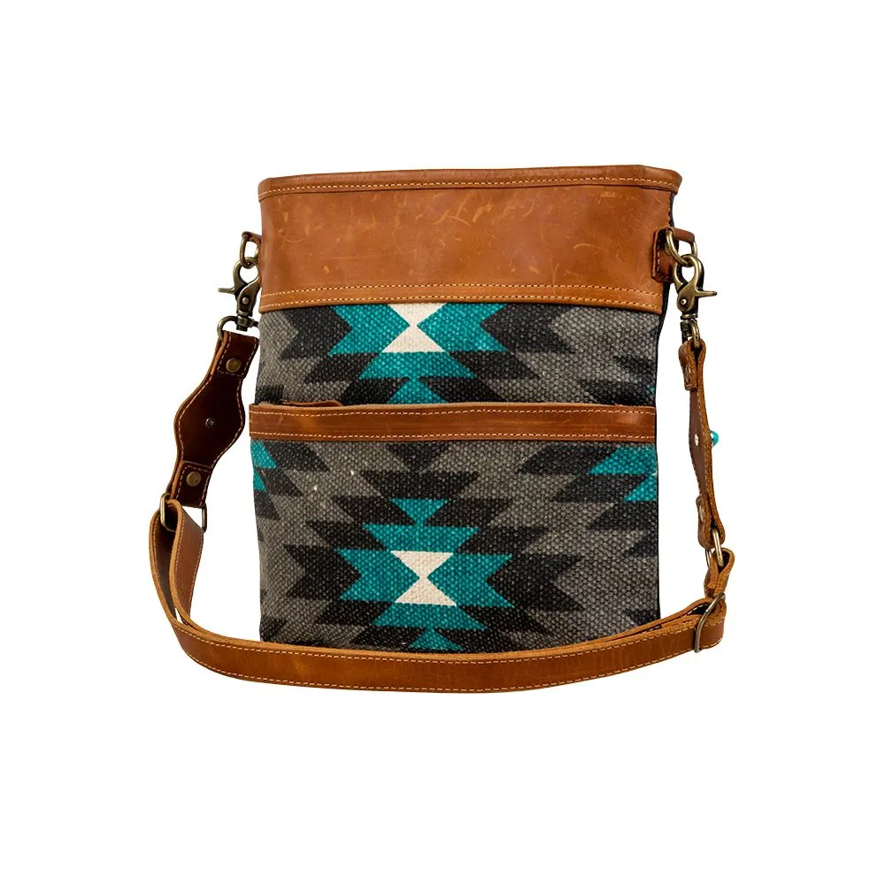 Starfire Leather & Canvas Shoulder Bag