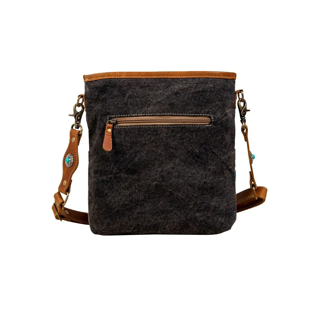 Starfire Leather & Canvas Shoulder Bag