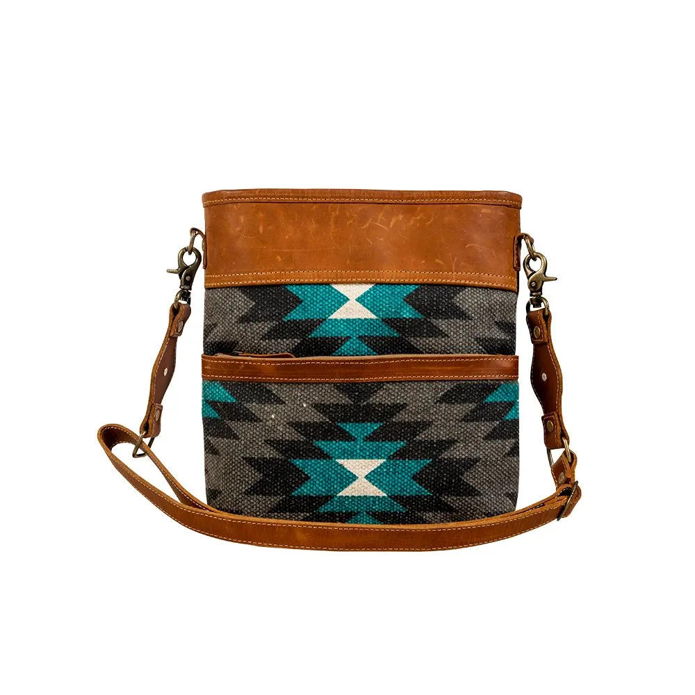 Starfire Leather & Canvas Shoulder Bag