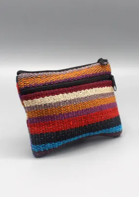 Stripe Cotton Hand-loomed Money Purse