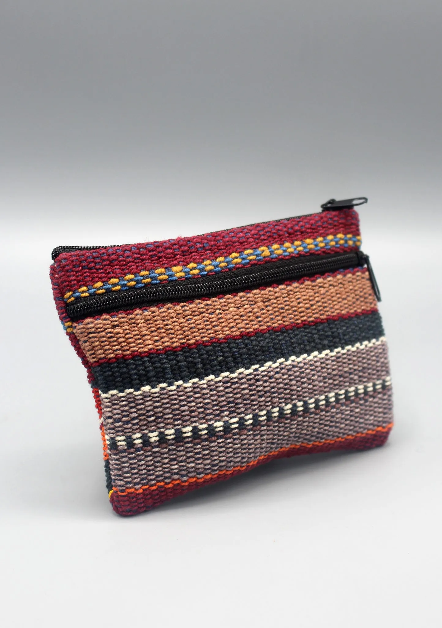 Stripe Cotton Hand-loomed Money Purse