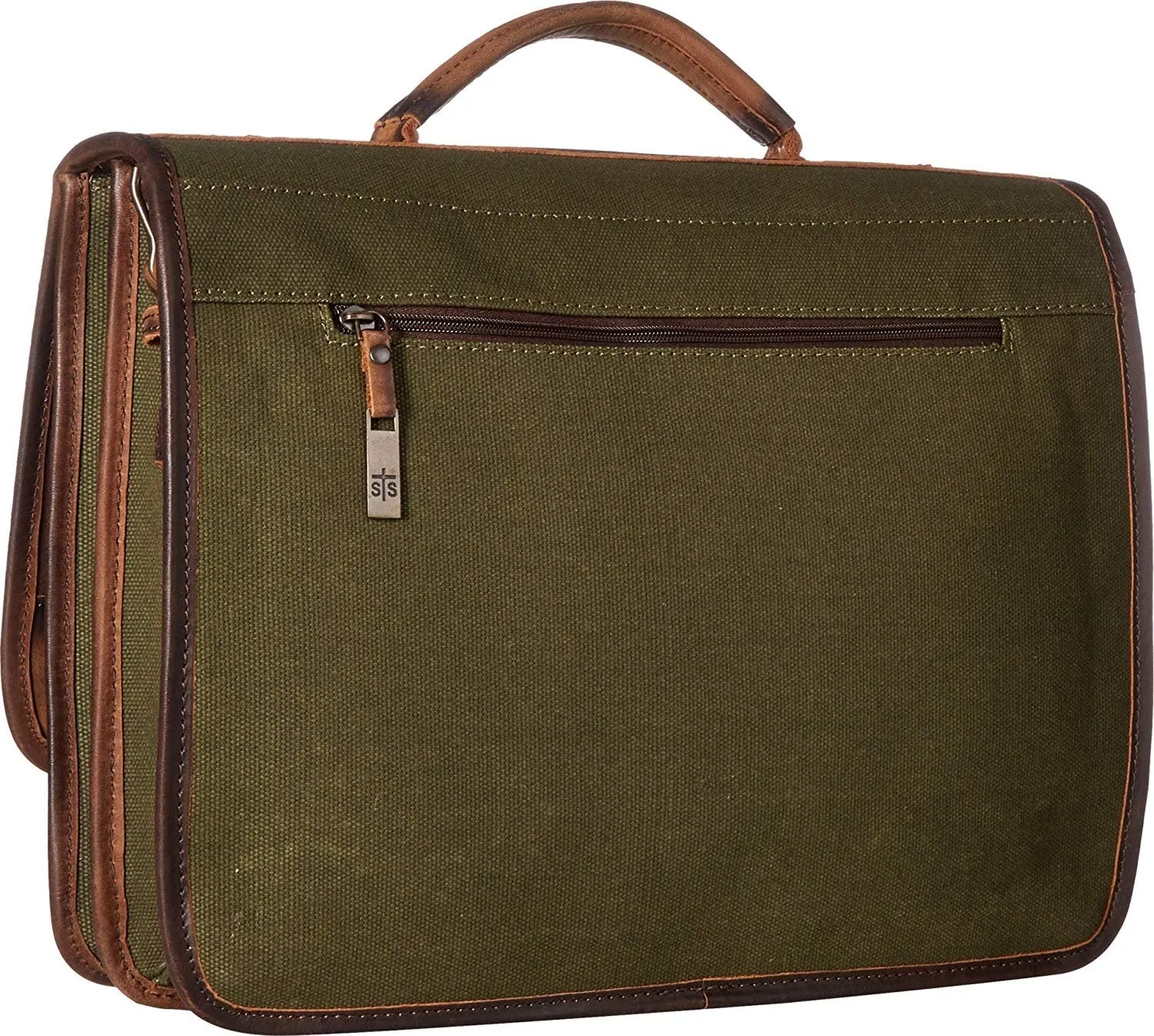 STS Ranchwear Men's The Foreman Portfolio, Military Green