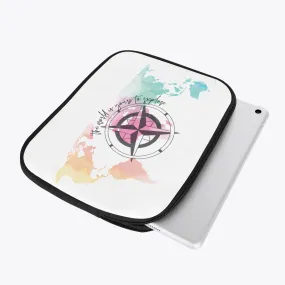 Tablet Sleeve - Travel, The world is yours to Explore, awd-634