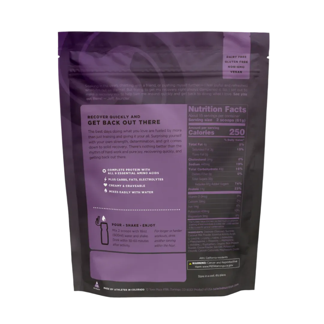 Tailwind Nutrition - Recovery Mix Bag - Chocolate