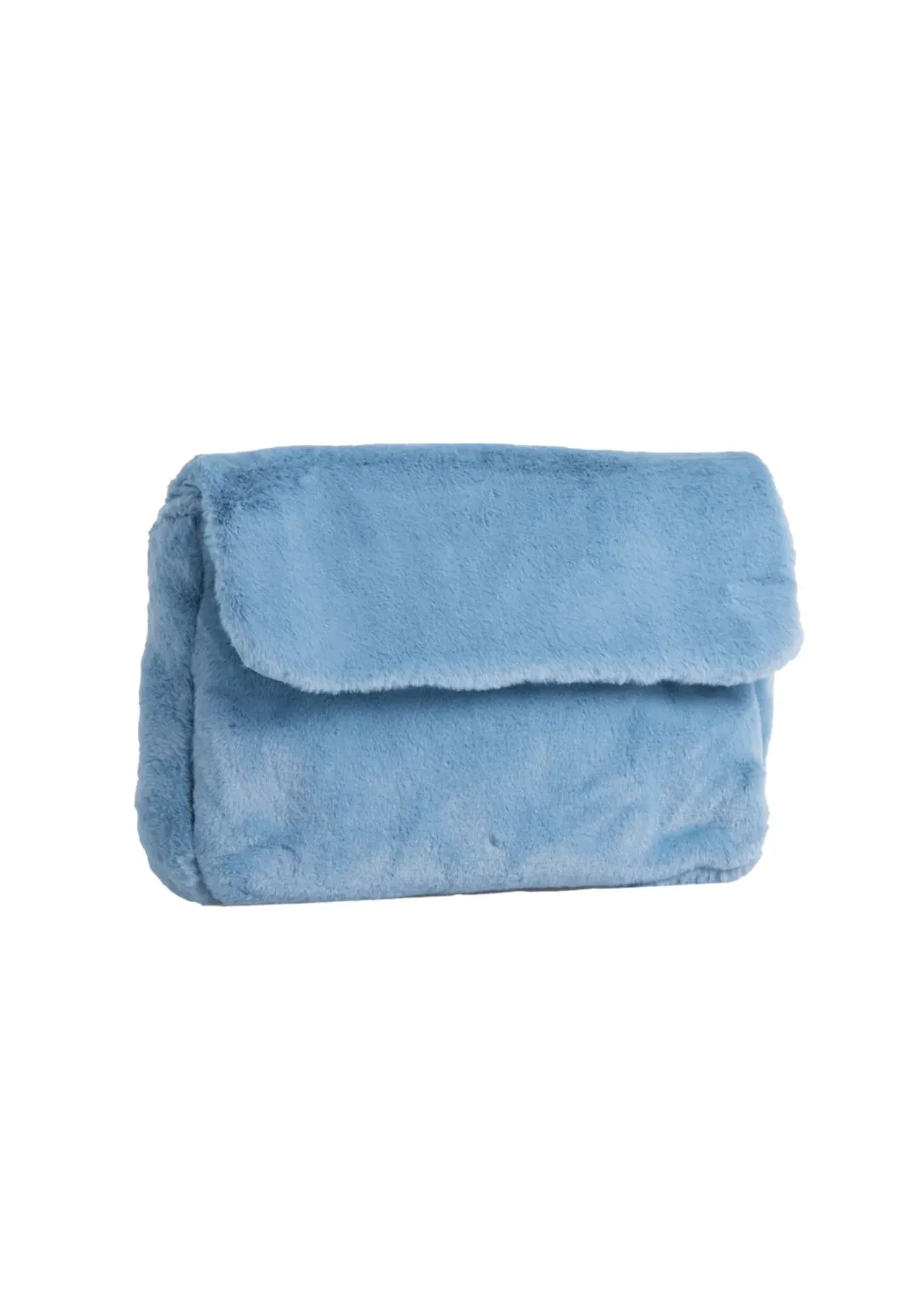 The Edit - Baby Blue Faux Fur Shoulder Bag