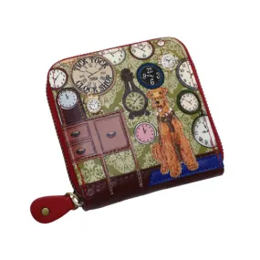 Tick Tock Clock Shop Square Wallet