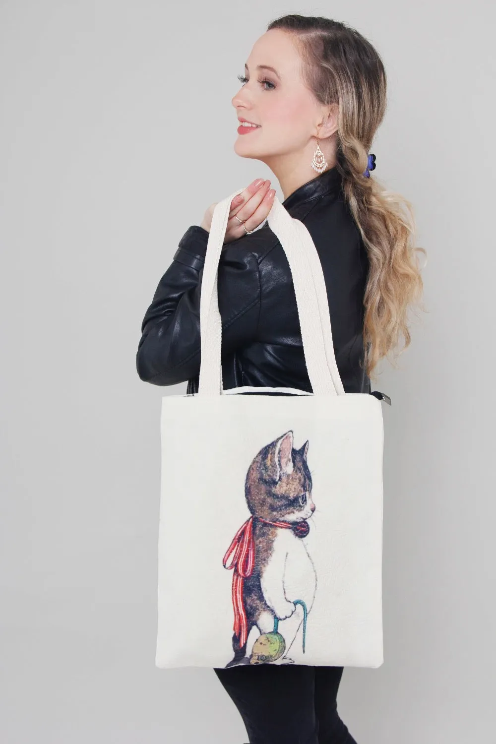 Tote Bag - Cat and a mouse