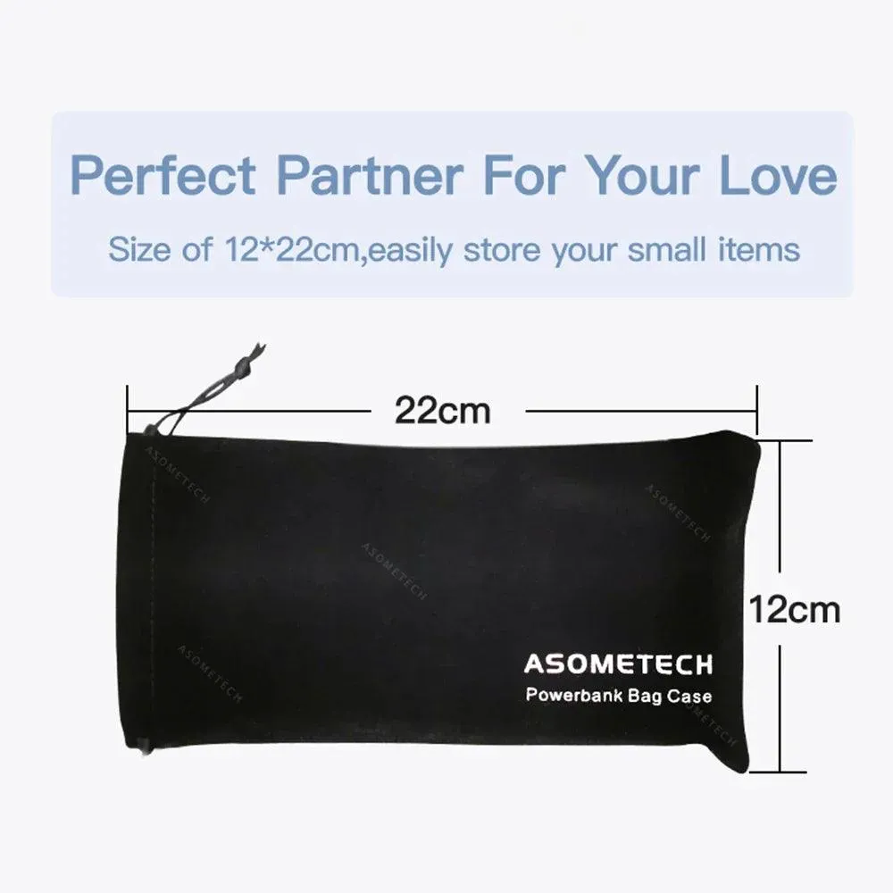 Travel-Friendly Power Bank Storage Bag with Protective Case for Mobile Devices and Accessories