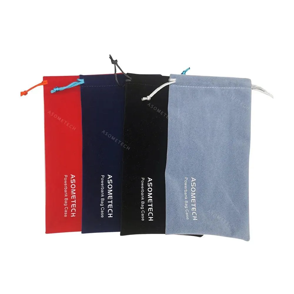 Travel-Friendly Power Bank Storage Pouch with Drawstring Closure for Mobile Accessories