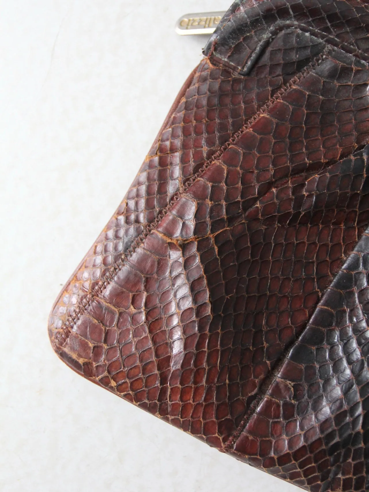 vintage Palizzio snakeskin purse