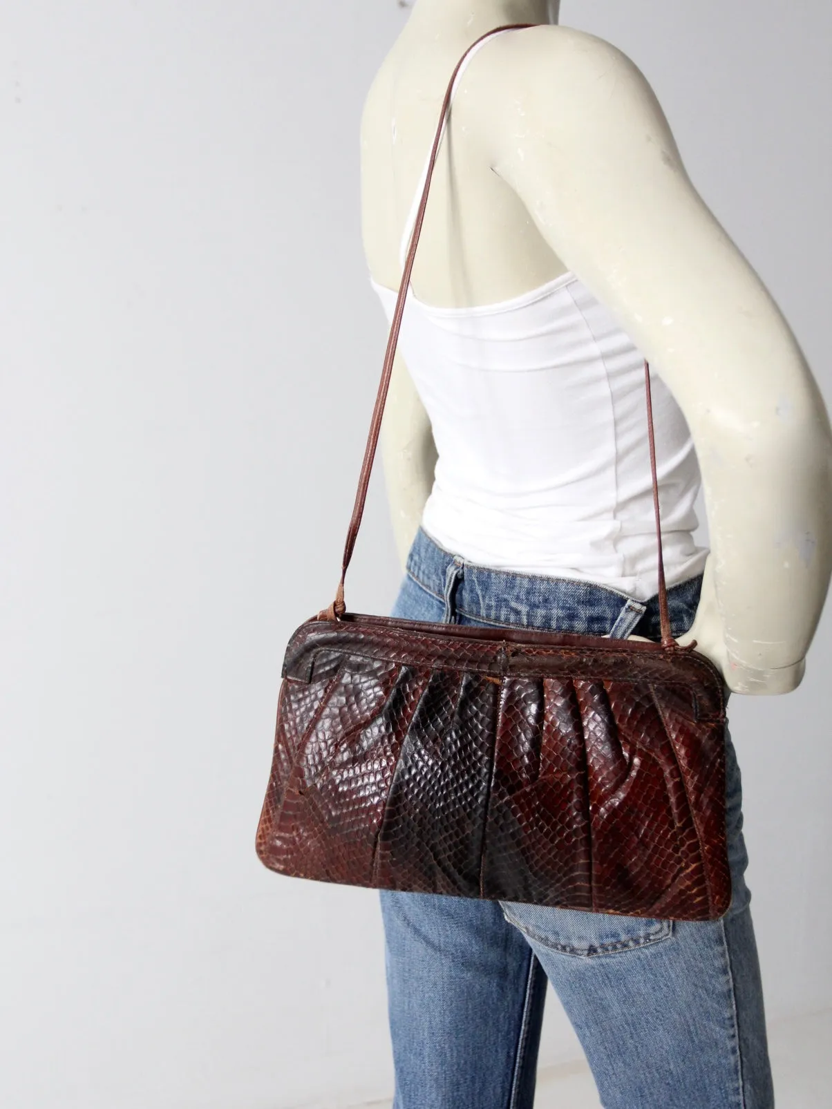 vintage Palizzio snakeskin purse