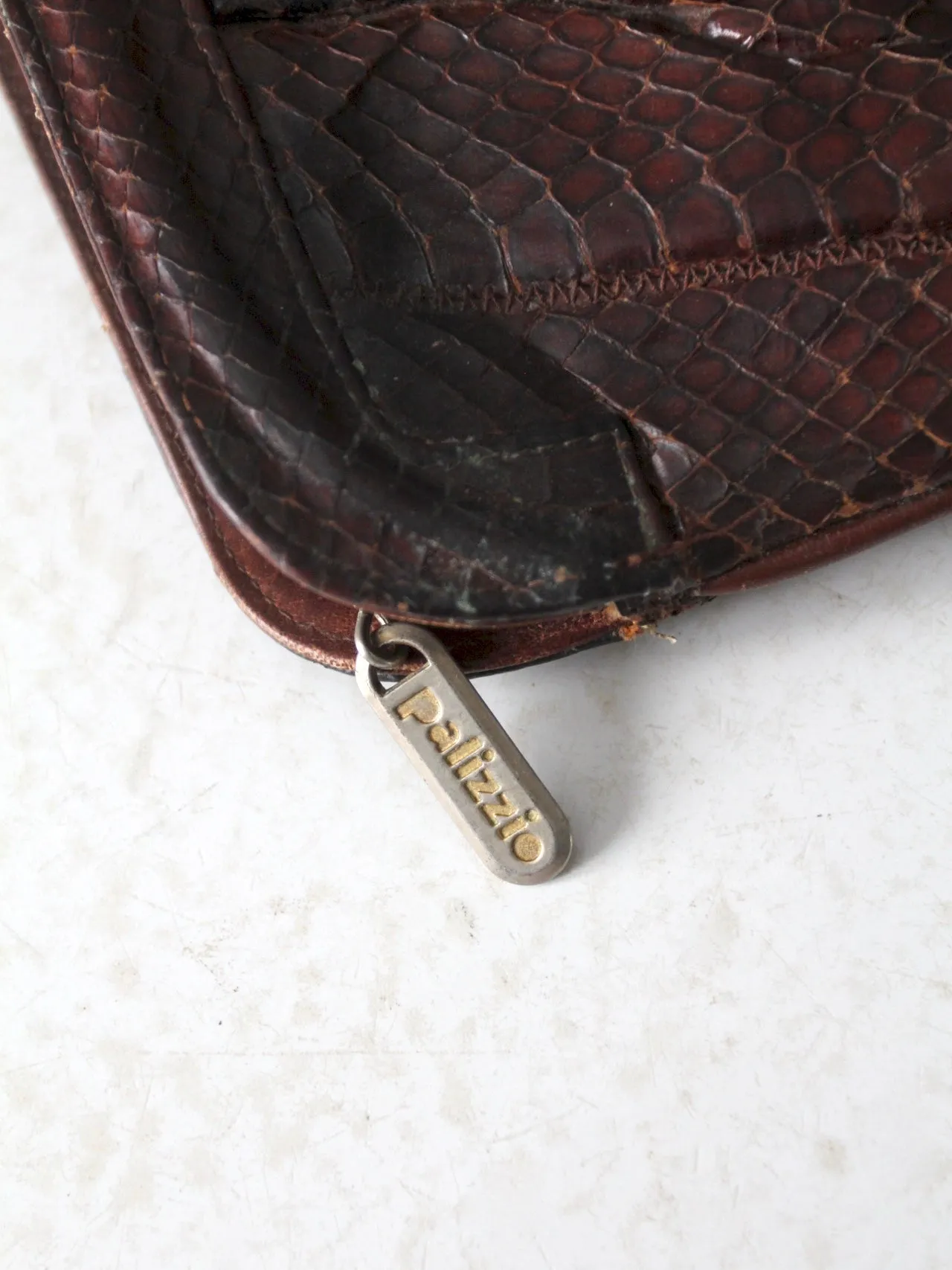 vintage Palizzio snakeskin purse