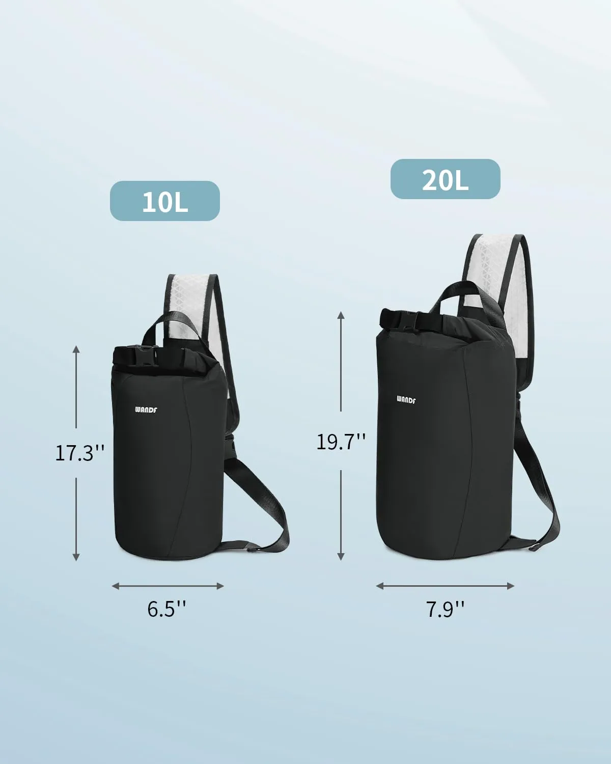 WANDF Ultralight Dry Bag with Quick-Dry Shoulder Strap