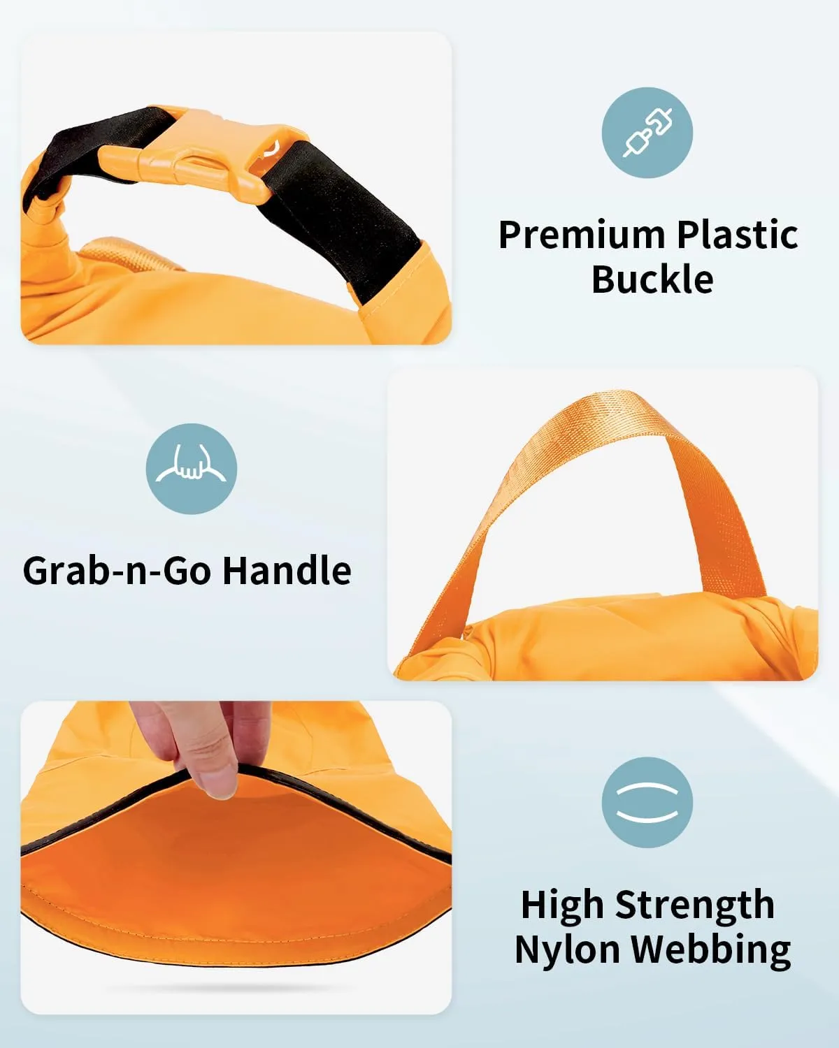 WANDF Ultralight Dry Bag with Quick-Dry Shoulder Strap