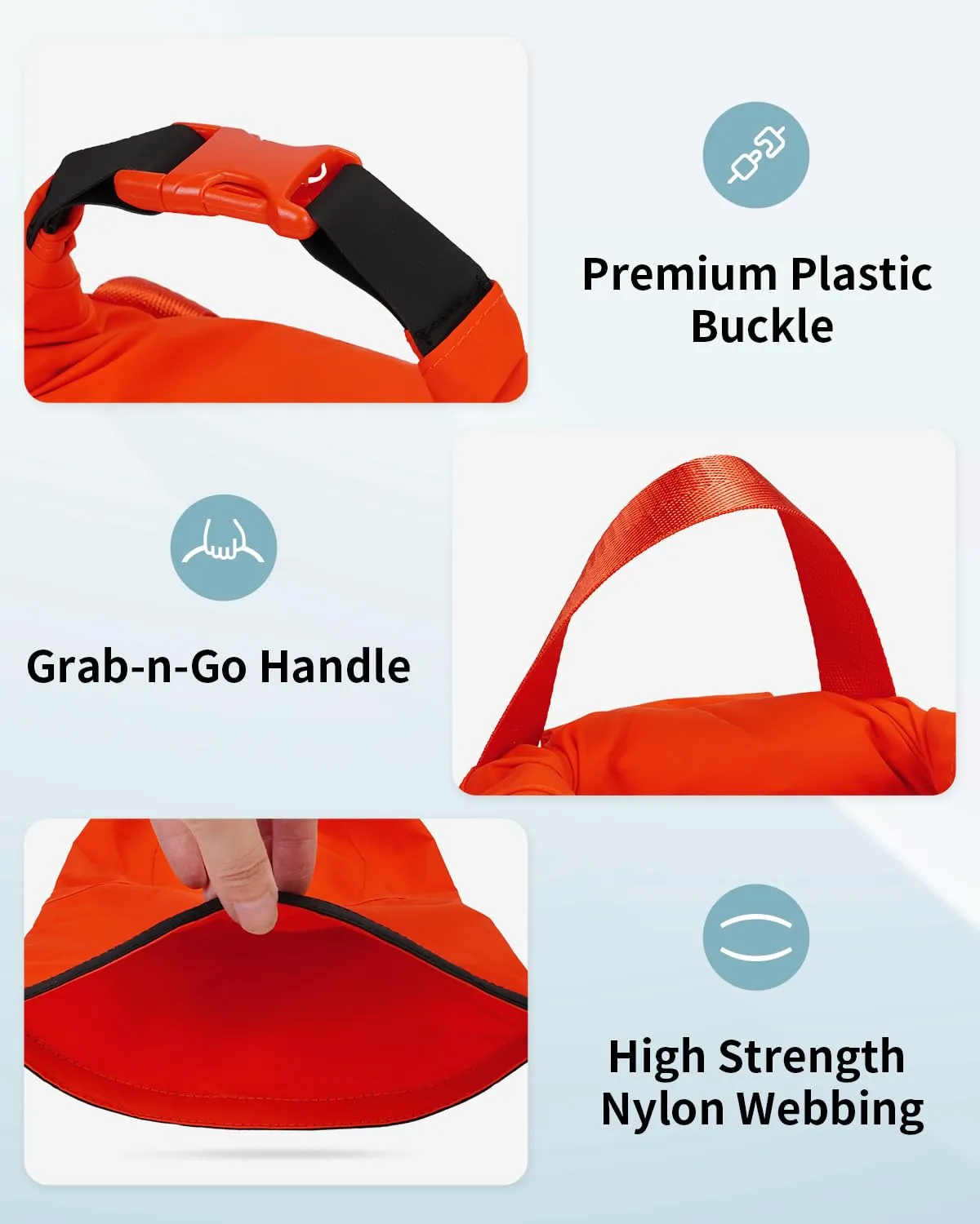 WANDF Ultralight Dry Bag with Quick-Dry Shoulder Strap