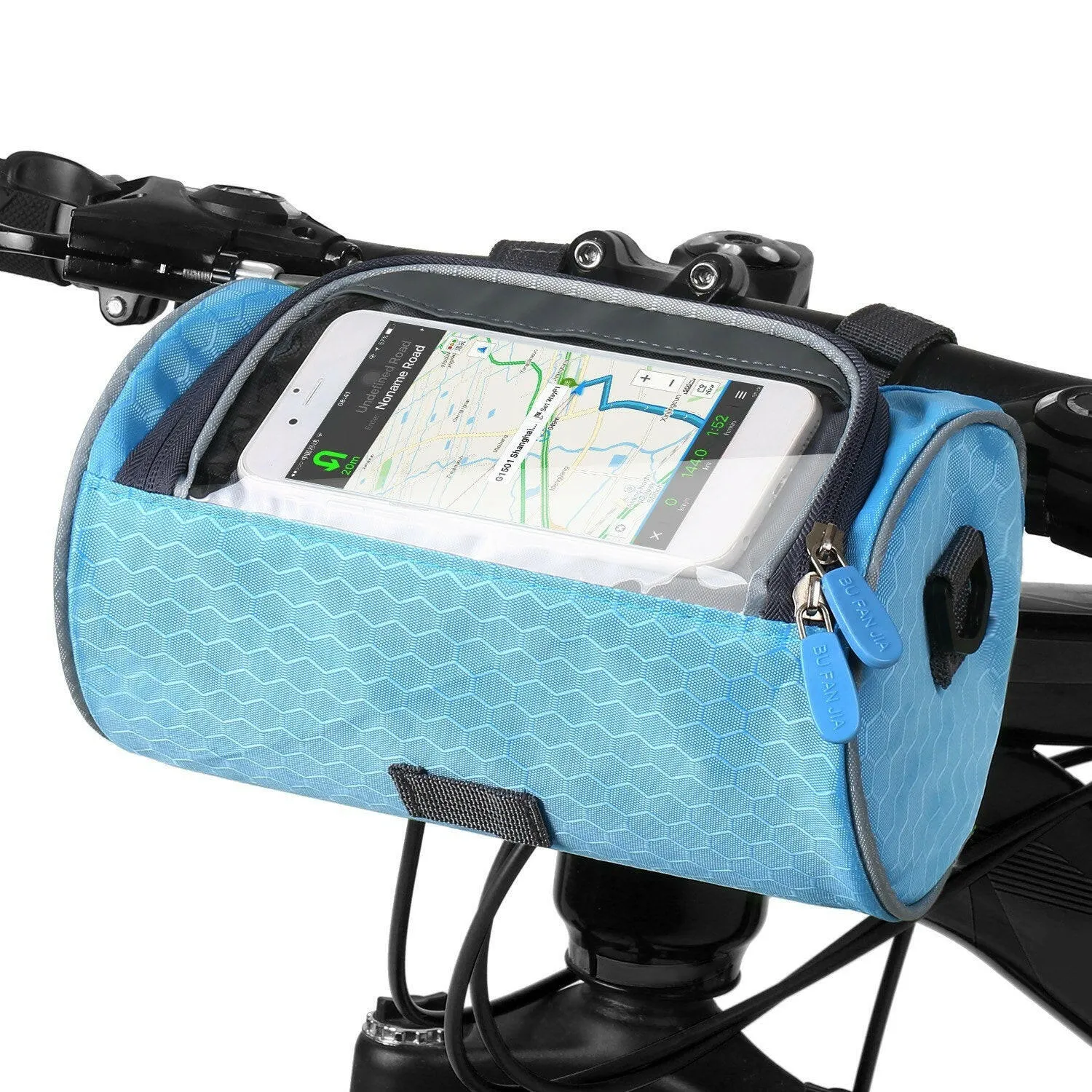 Waterproof Bike Handlebar Bag Bicycle Front Bag Touchscreen Phone Holder Bag Pack Shoulder Bag MTB Cycling Storage Bag Pannier