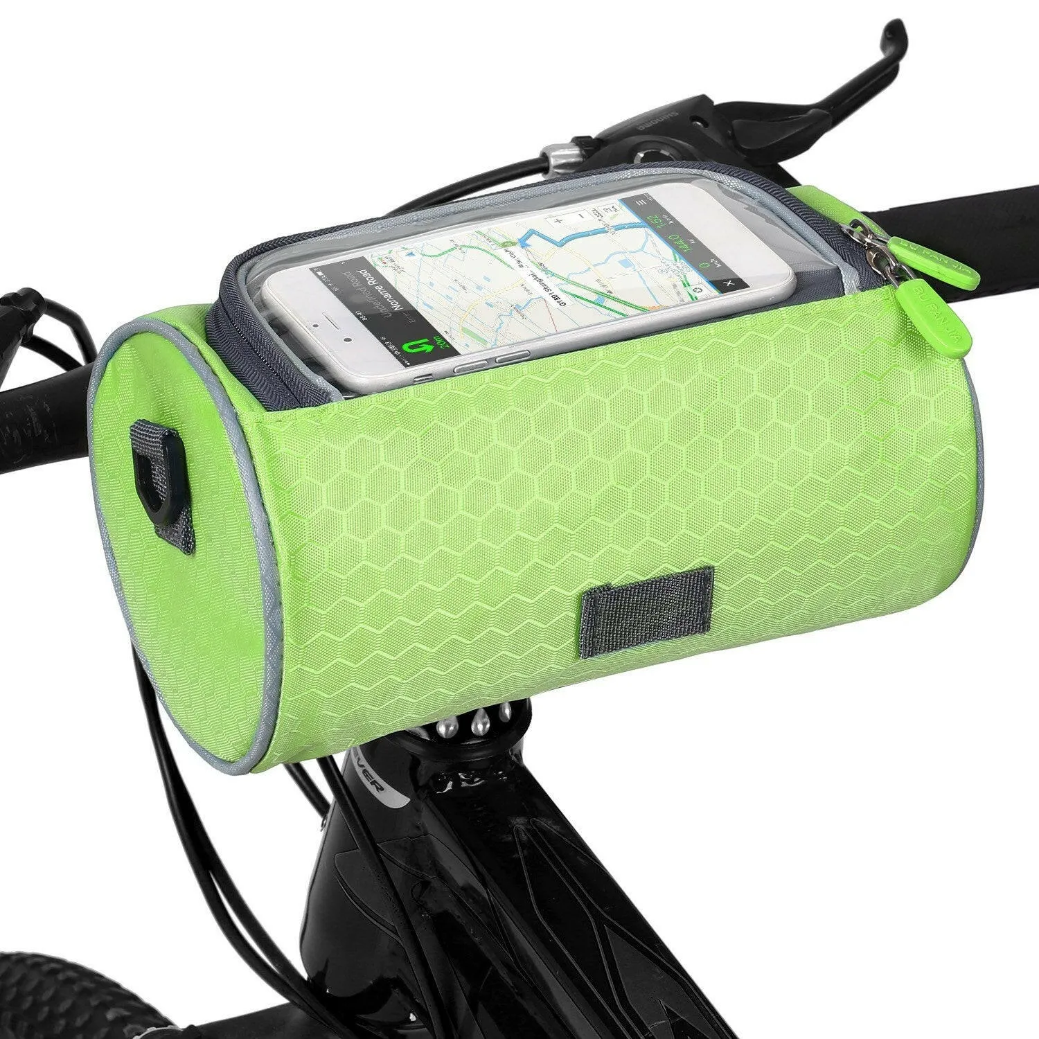 Waterproof Bike Handlebar Bag Bicycle Front Bag Touchscreen Phone Holder Bag Pack Shoulder Bag MTB Cycling Storage Bag Pannier