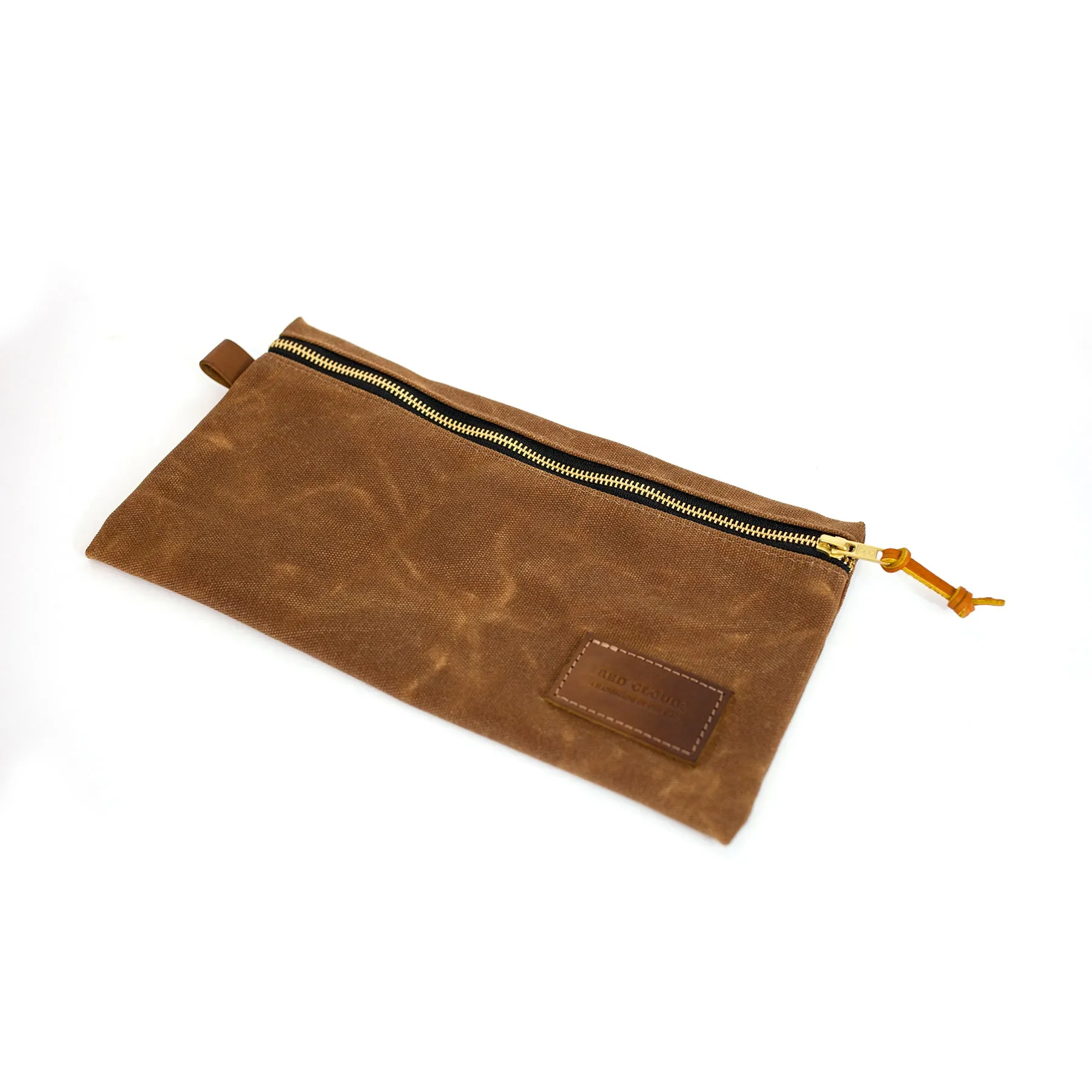 Waxed Canvas Tool Pouch - Brush Brown