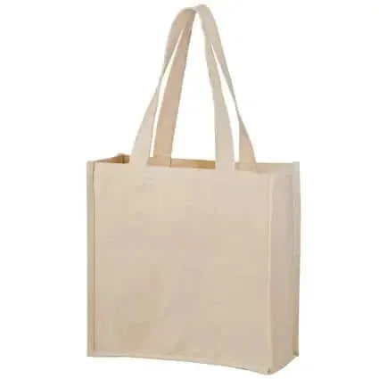 Wholesale Heavyweight Cotton Tote Bag with 2 Bottle Holders - CH13513