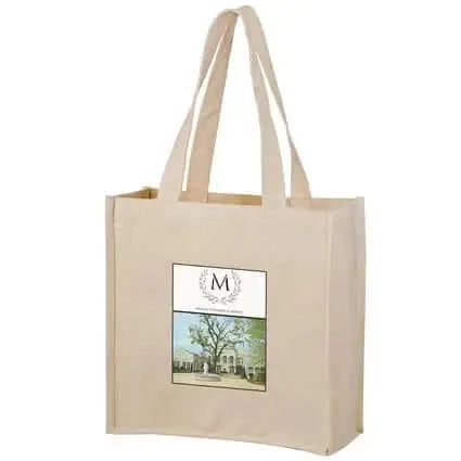 Wholesale Heavyweight Cotton Tote Bag with 2 Bottle Holders - CH13513