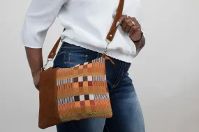 Woven Leather Crossbody Bag