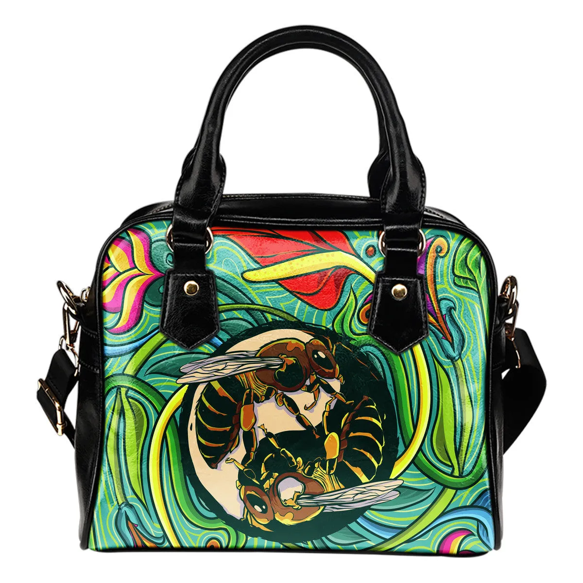 YING YANG BEE SHOULDER BAG - FREE SHIPPING WORLDWIDE