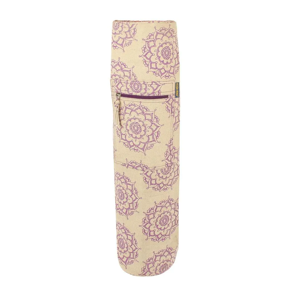 Yoga Mad Jute Cotton Patterned Yoga Mat Bag